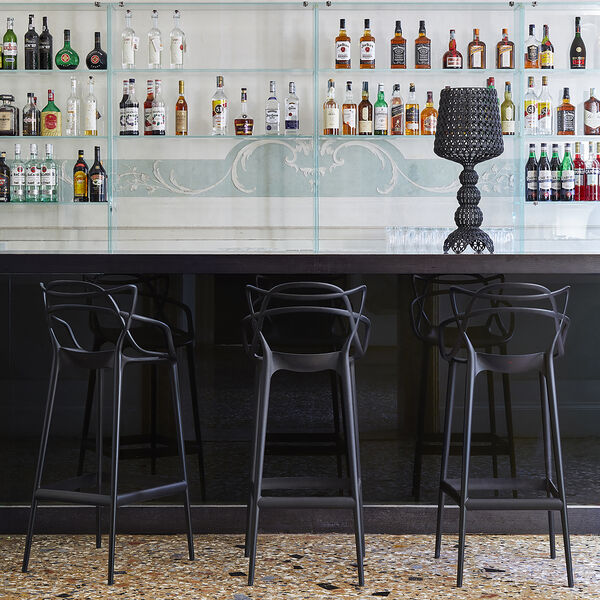 MASTERS skammel, black, Kartell