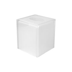 Hollywood boks til papirt&oslash;rkler, clear/white, Jonathan Adler