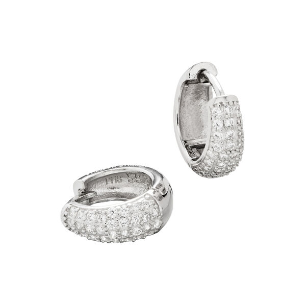 Dome Pave Hoops, Philippa Studios