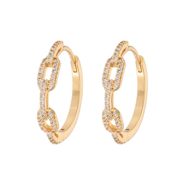 Large chain hoops, Emilia by Bon Dep