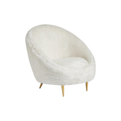 Ether stol, shearling, Jonathan Adler