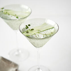 Crispy&nbsp;Cocktail glass, emerald, Frederik Bagger