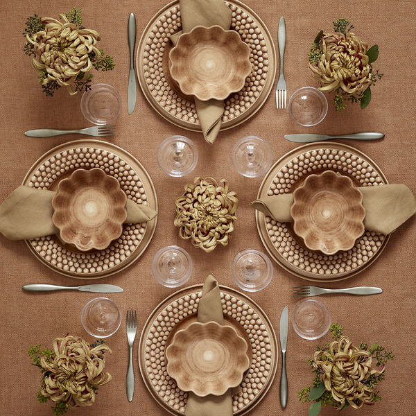 Oyster sk&aring;l 18x16 cm, cinnamon, Mateus