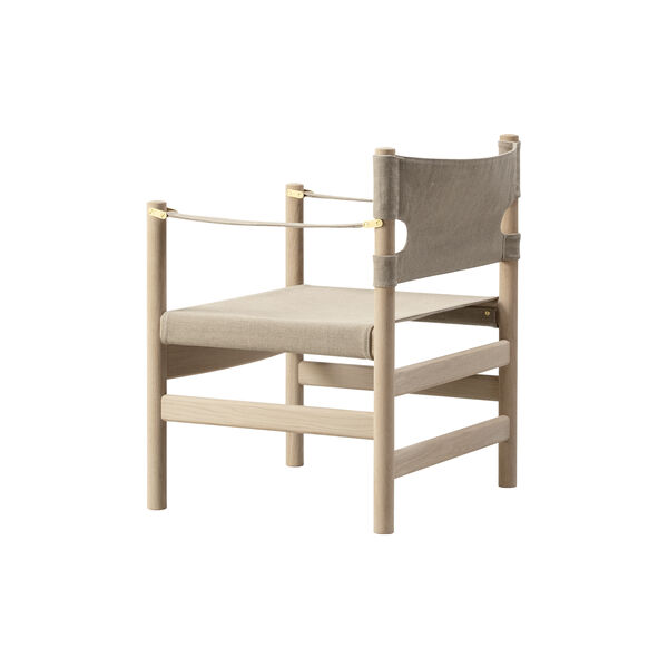 Canvas 21 Chair, soap treated oak/natural canvas, Fredericia