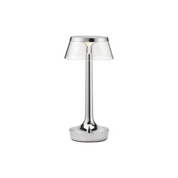 Bon Jour Unplugged Table Lamp, chrome, Flos