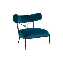 Rider Klismos lenestol, rialto peacock, Jonathan Adler