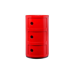 COMPONIBILI 3 ELEMENTI oppbevaringsbord, red, Kartell