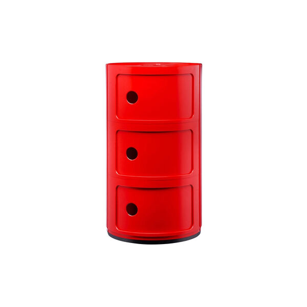 COMPONIBILI 3 ELEMENTI oppbevaringsbord, red, Kartell