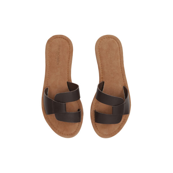 VERA1004 Leather Sandal, bison, Ilse Jacobsen Hornb&aelig;k