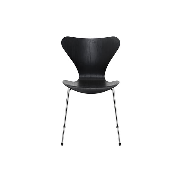 Serie 7&trade; 3107 farget stol, sort, Fritz Hansen