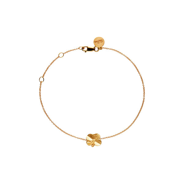 Firkl&oslash;ver armb&aring;nd, gullbelagt, Flora Danica Jewellery