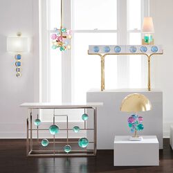 Globo sconce, bl&aring;/hvit, Jonathan Adler
