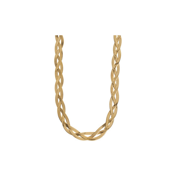 Ariel - Braided Snake Chain halskjede, gull, timi of Sweden