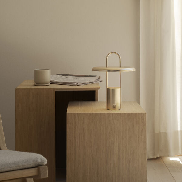 Pier portable LED lampe H 25, messing, Stelton