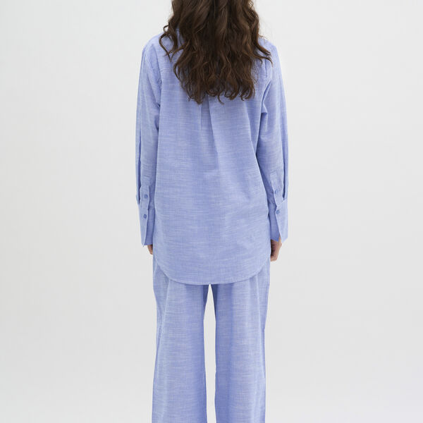 SkyeMW Shirt, delft blue striped, My Essential Wardrobe