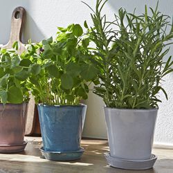 Knabstrup potte, dusty blue, Knabstrup Keramik