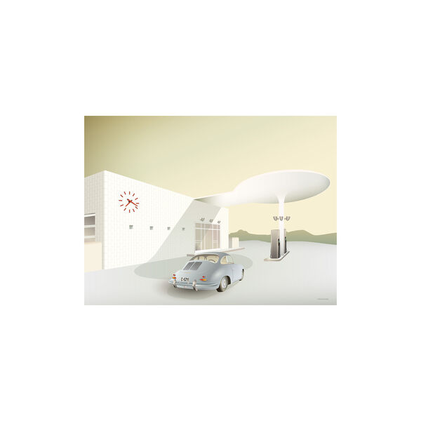 Skovshoved bensinstasjon plakat, 40x30 cm, ViSSEVASSE