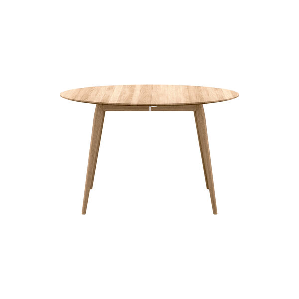 PLAYdinner Round &Oslash;120 Dining Table with Extension, natural oiled oak, Bruunmunch Furniture