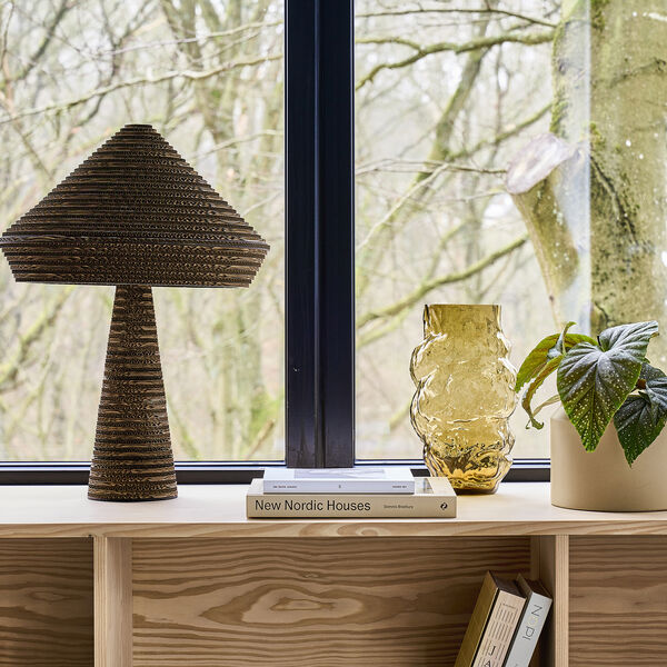 Baks vase, brun, Villa Collection