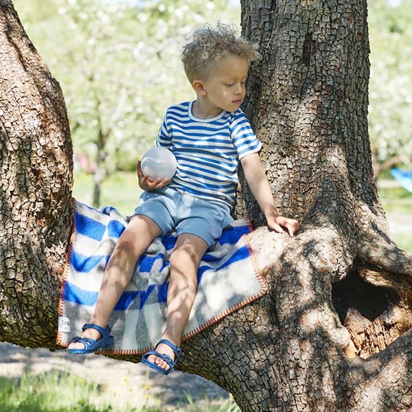 Kvam Babypledd, Blue, R&oslash;ros Tweed