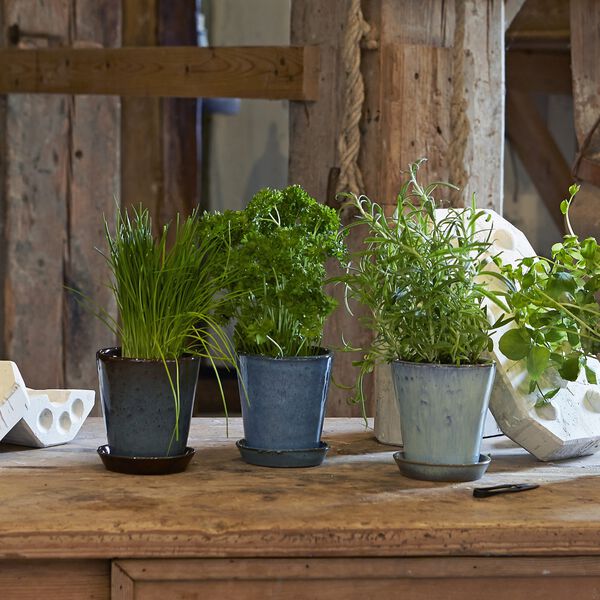 Knabstrup potte, ocean green, Knabstrup Keramik