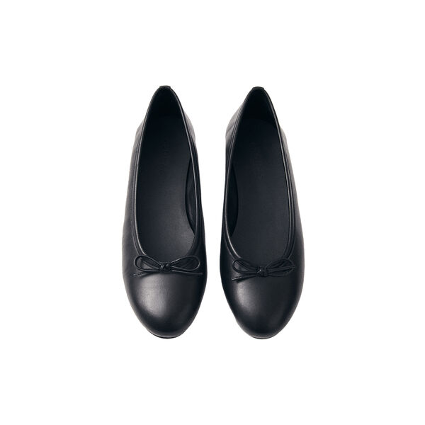 Oriana ballettsko i skinn, svart, ALOHAS