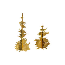 Vinterskog julepynt, gull, Jette Fr&ouml;lich Design