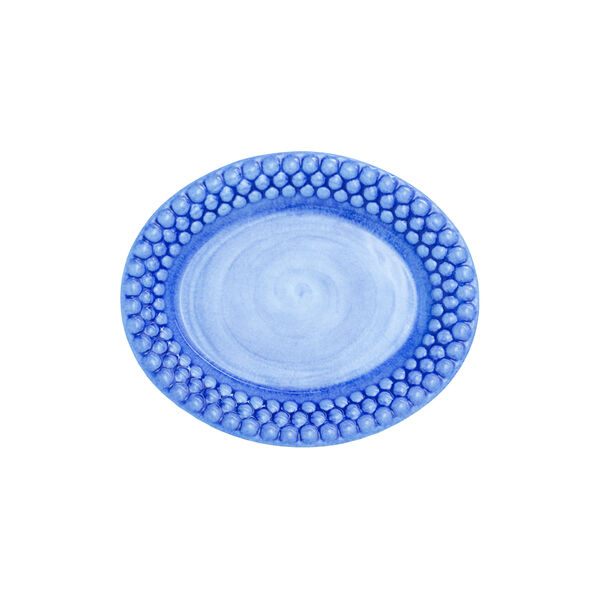 Bubbles tallerken 20x16 cm, light blue, Mateus