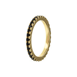 Emilia ring, black, Emilia by Bon Dep