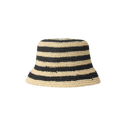 MILEY Raffia Hat, black/creme, Bella Ballou