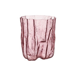 Crackle vase, pink, Kosta Boda