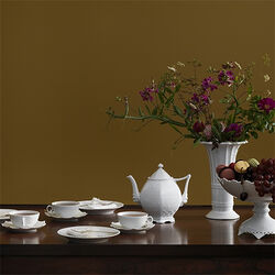 Hvit Riflet Helblonde tekanne, Royal Copenhagen