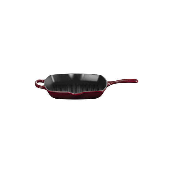 Signature kvadratisk grillpanne 26 cm, garnet, Le Creuset