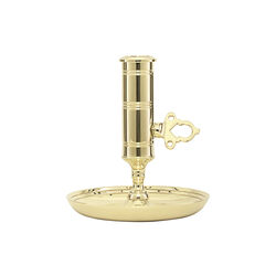 Office lysestake, polert messing, Skultuna