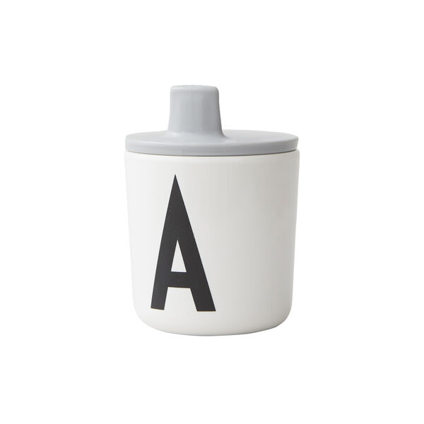 Drikketut til kopp, gr&aring;, Design Letters