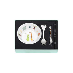 Safari 2 deler med sk&aring;l, elefant og giraff, Th. Marthinsen