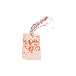 Merry Christmas gaveetiketter, 10 stk., Parlebo