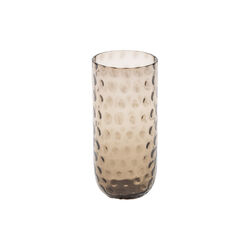 Danish Summer longdrink glass, black smoke, Kodanska