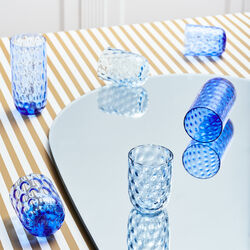 Danish Summer longdrink glass, blue, Kodanska