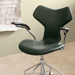 Grand Prix&trade; 3231 Fully Upholstered Chair, forest green, Fritz Hansen