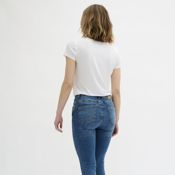 16 THE MODAL TEE, bright white, My Essential Wardrobe