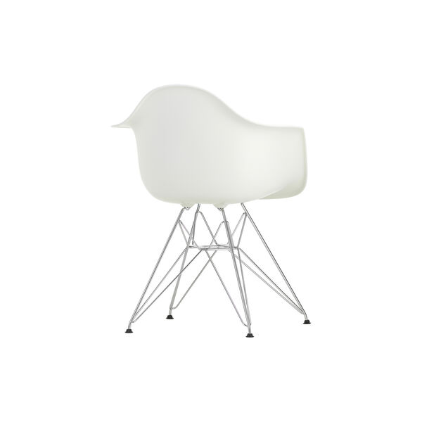 Eames DAR armstol, hvit, Vitra 