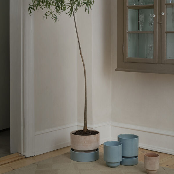 Hoff GLAZED potte, misty blue, Bergs Potter