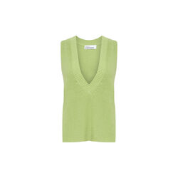 BillyKB Strikke Vest, lily green, Karen by Simonsen