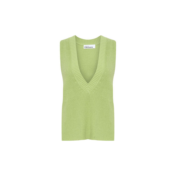 BillyKB Strikke Vest, lily green, Karen by Simonsen