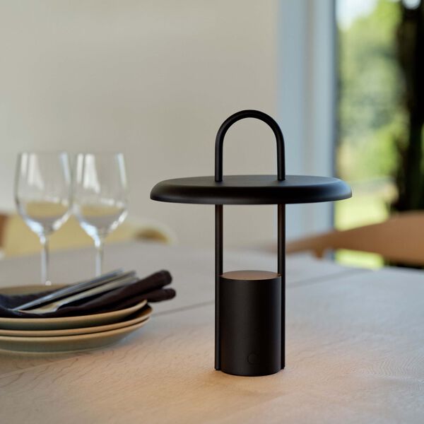 Pier portable LED lampe H 25, svart, Stelton
