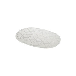 Arne Jacobsen oval spisebrikke, opal grey, Georg Jensen Damask