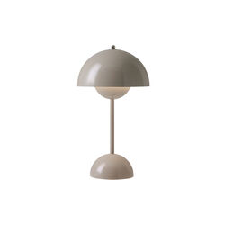 Flowerpot VP9 oppladbar bordlampe, grey beige, &Tradition
