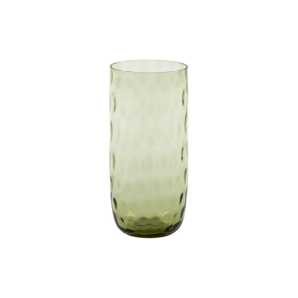 Danish Summer longdrink glass, olive green, Kodanska