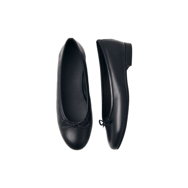 Oriana ballettsko i skinn, svart, ALOHAS
